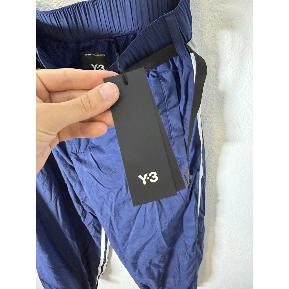 Adidas Y-3 3-STRIPES NYLON SHELL PANTS Yohji Yamamoto Size Medium New - Picture 8 of 9